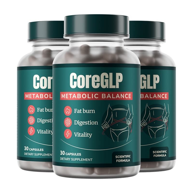 Drei Flaschen CoreGLP Metabolic Balance Kapseln